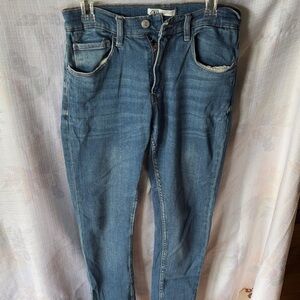 Zara Classic Blue Denim Pants